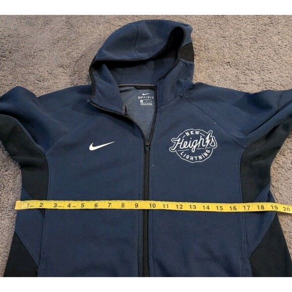Nike Dri-Fit Showtime Full Zip Blue Hoodie Sweatshirt CQ0306-419 Men's Small - Picture 5 of 6